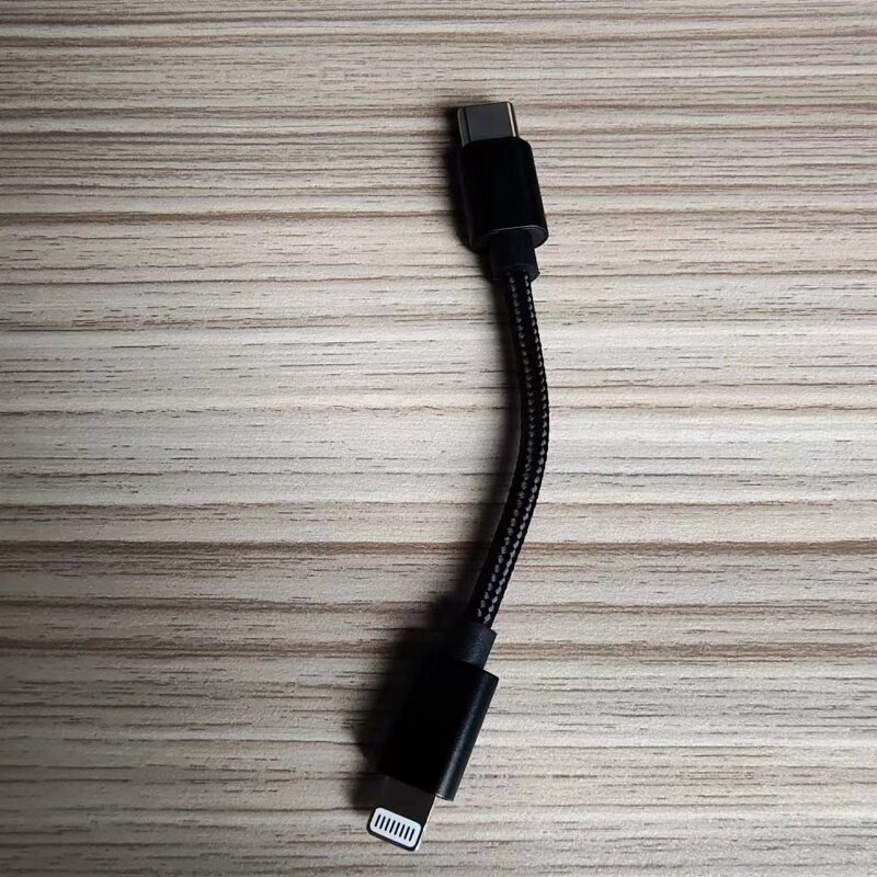 iBasso Lighting to Type C OTG Cable for DC03 DC04 FiiO USB DACs Q1MKII/Q5s/Q5, MFi Q1 Mark II, 10cm 0.3ft, FQ1222 for IOS. 