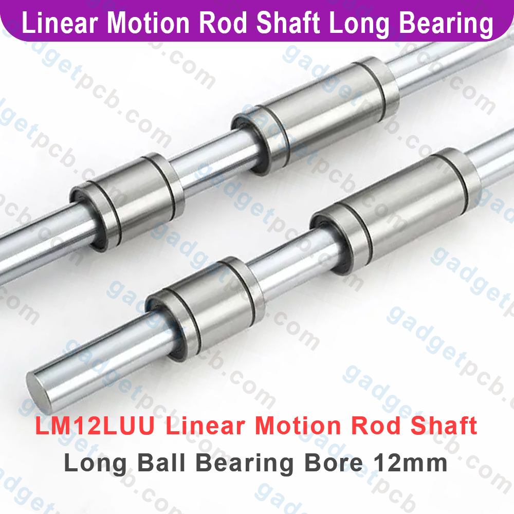 LM12LUU Linear Motion Rod Shaft Bearing 12mm Inner Diameter LM12LUU Linear Motion Long Ball Bearing Bushing For 3D Printer CNC Machine Parts. 
