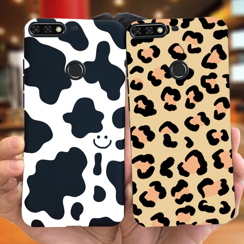 For Huawei Y7 Prime 2018 Lovely Printing Macaroon Silicone Soft Phone Case Back Cover For Huawei Y7 (2018) Y7Prime LDN-LX3 LX2. 