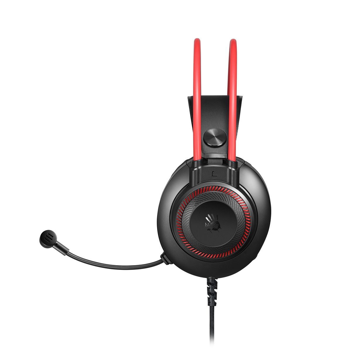 A4tech Bloody G200S Hifi Stereo Surround Sound USB Gaming Headset - Single-Directional Mic - 7-Color Circular Breathing Light - Auto-Adjusting Headband - Extremely Lightweight - Black. 