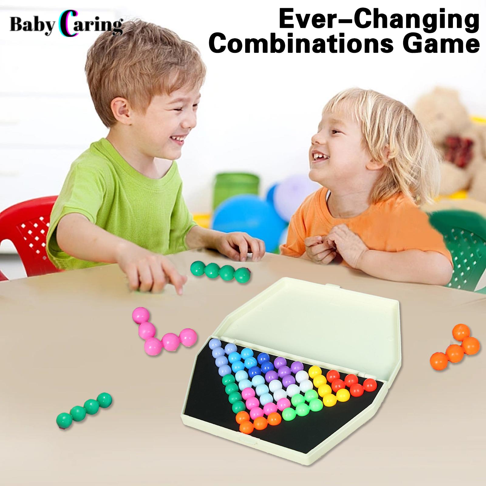 Interactive Kids' Smart Bead Pyramid Game Engaging Educational Toy for Developing Children's Intelligence Colorful Balls Puzzle Challenges Ideal for Southeast Asian Buyers