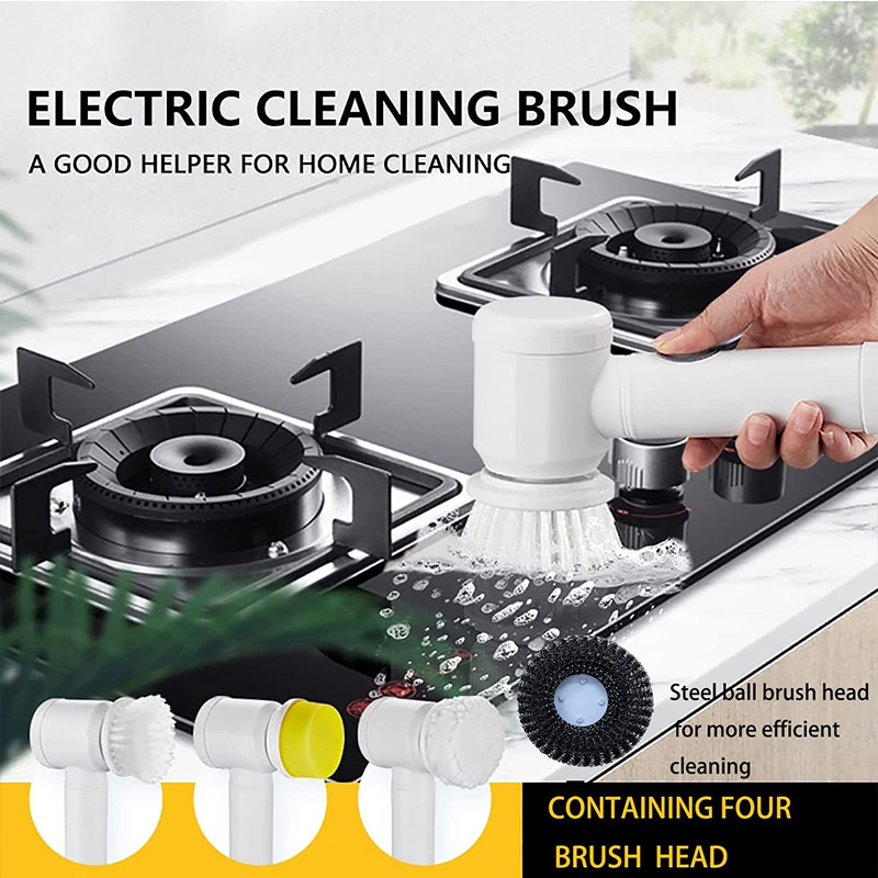 electric brush magic brush for toilet home magic brush Multifunctional Electric cleaning brush spinner bathroom cleaner electric Cleaning Tools For Bathroom Toile Window Floor And Tub 5 In 1 avatory plates pans tiles handy and comfortable. 