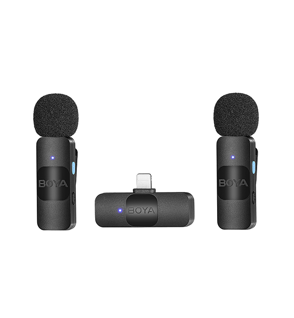 BOYA BY-V2 Ultracompact 2.4GHz Wireless Microphone System for iOS Device