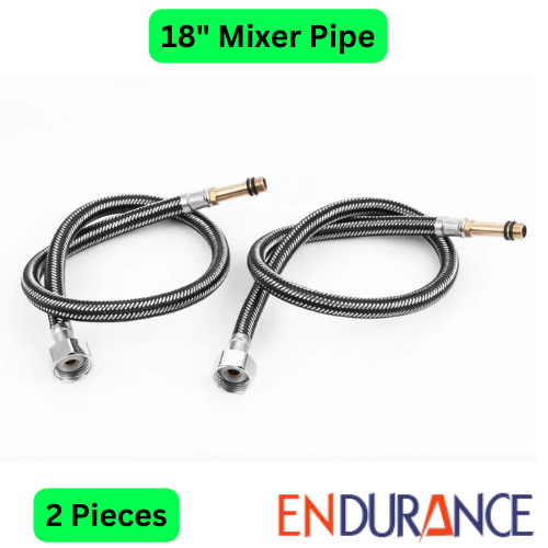 18 Inches Mixer 2PC Hot and Cold Basin Sink Mixer Pipe for Basin Sink Mixer Water Tap. 