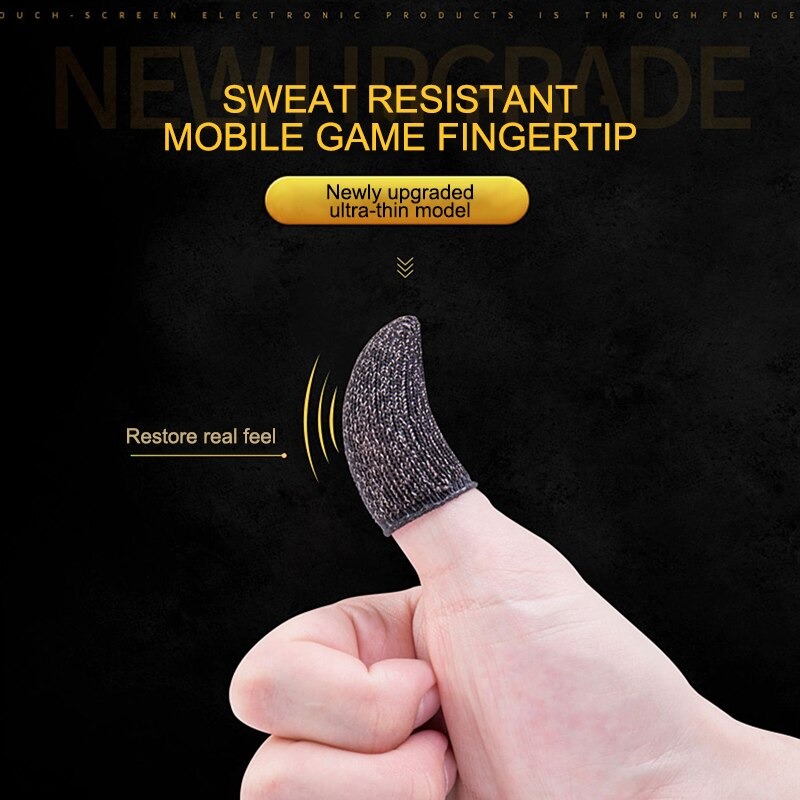 5Pair/ 10 Pcs Gaming Finger Sleeve Game Controller Sweatproof Gloves Breathable Fingertips For Mobile Games Touch Screen Finger Cots Cove. 