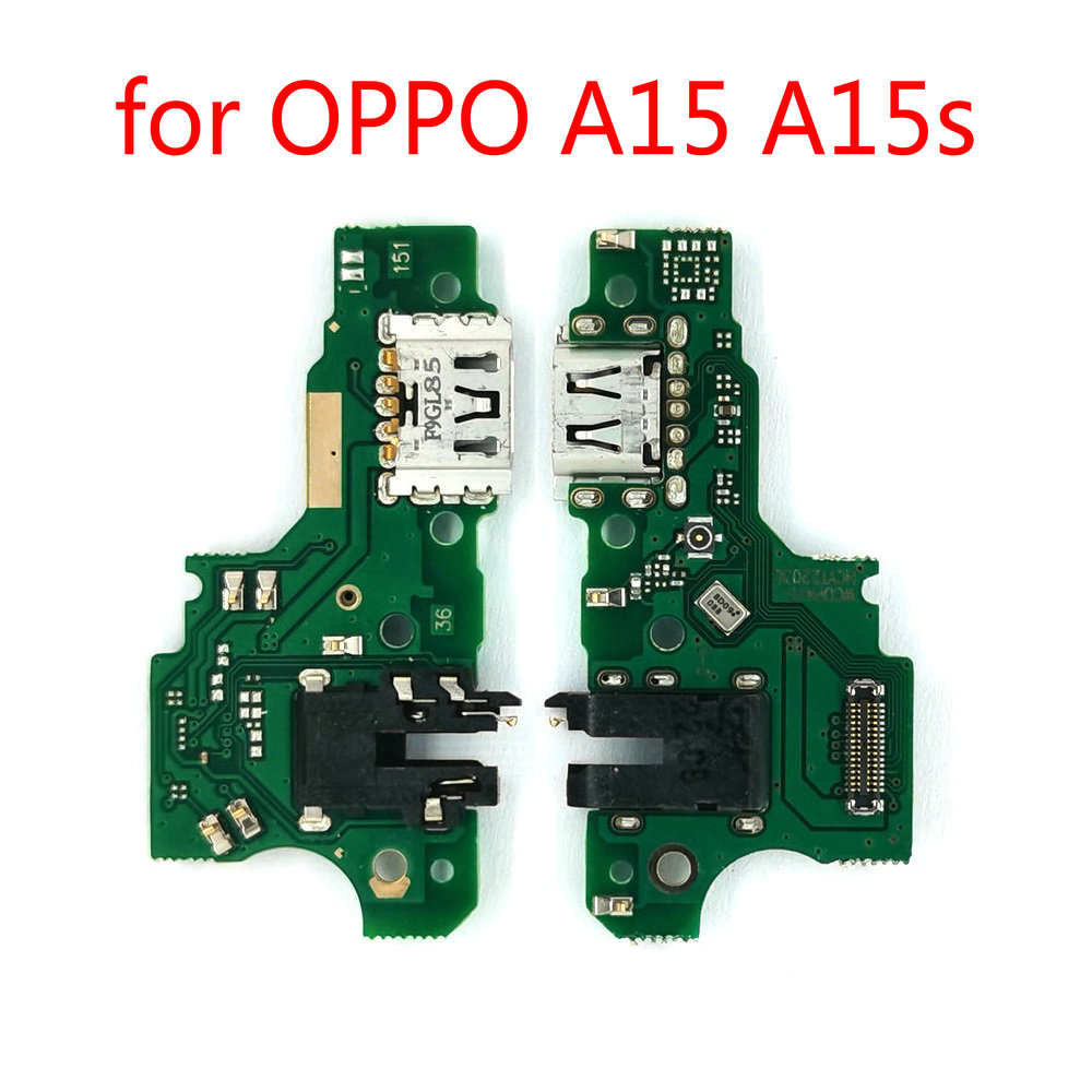 For OPPO A15 / A15s USB Charging Port Board Charger Dock Connect Earphone Jack Connecting Port Flex Cable Repair Spare Parts Test QC