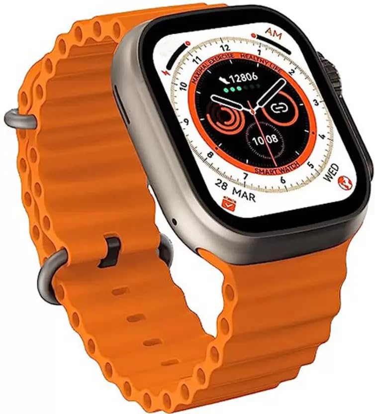 Watch 9 Ultra 49mm Unisex Smart Watch Series 9 2.19" Sport NFC Smartwatch Bluetooth Call Waterproof With Wireless Charger & Strip  for Apple & Android