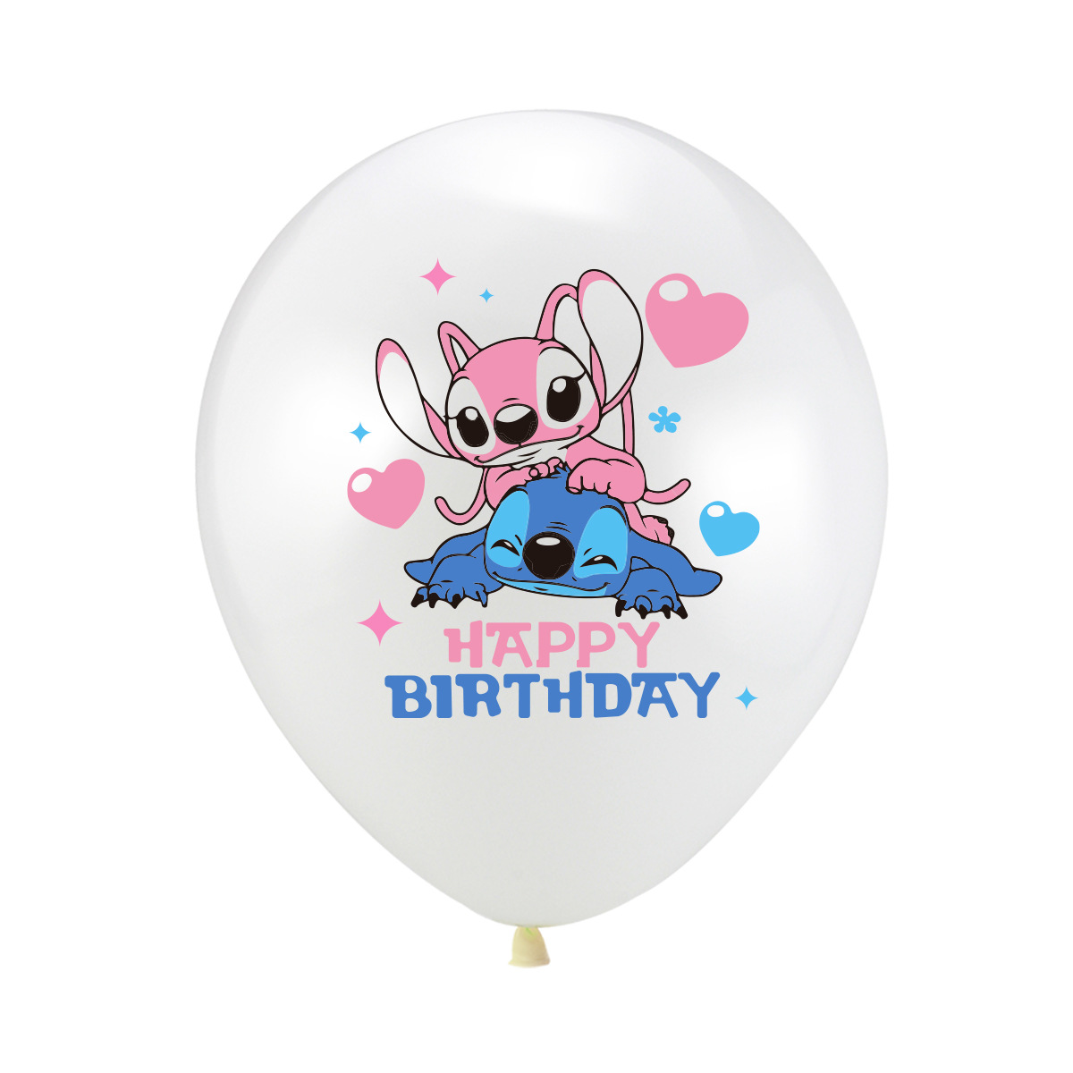 12Inch Disney Lilo and Stitch Latex Balloon Set Boy Girl's Birthday Party Baby Shower Party Decorations Kid Toys Supplies