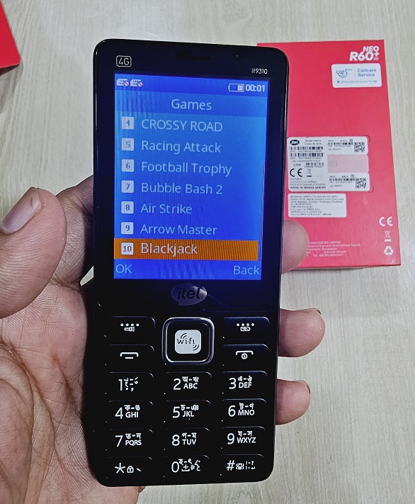 itel it9310 NEO R60+ 4G Button Phone Wifi Hotspot. 