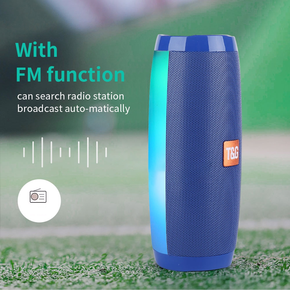 T&G TG157 Bluetooth 4.2 Mini Portable Wireless Bluetooth Speaker with Melody Colorful Lights. 