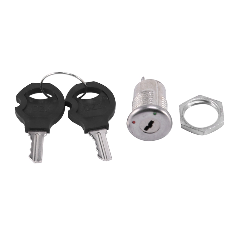 On Off Two Terminals Keyswitch Keylock Switch w Keys. 