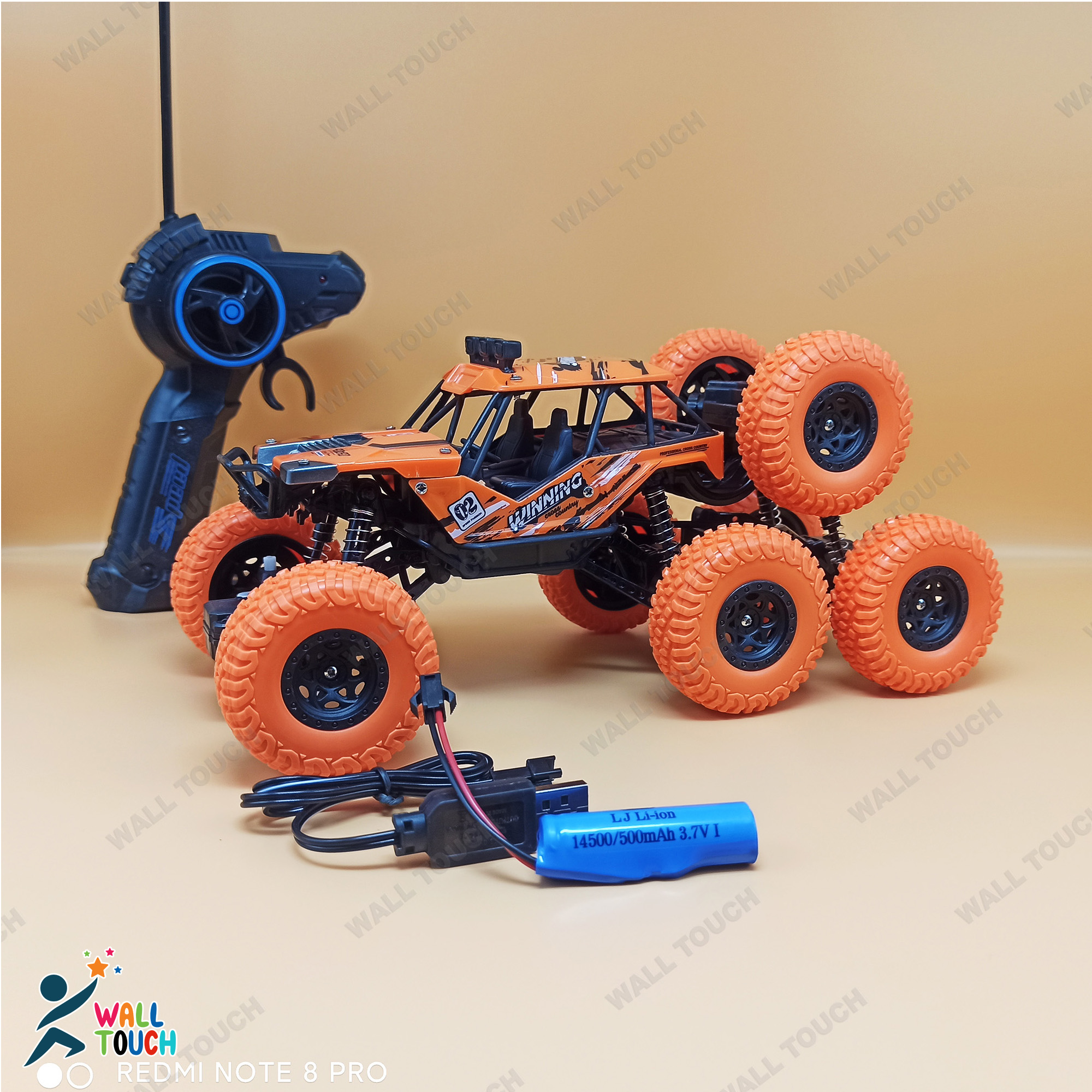 Lateral Dancing Rechargeable Big Size 360 Degree Rotating 8 Wheel Remote Control Stunt Car. 