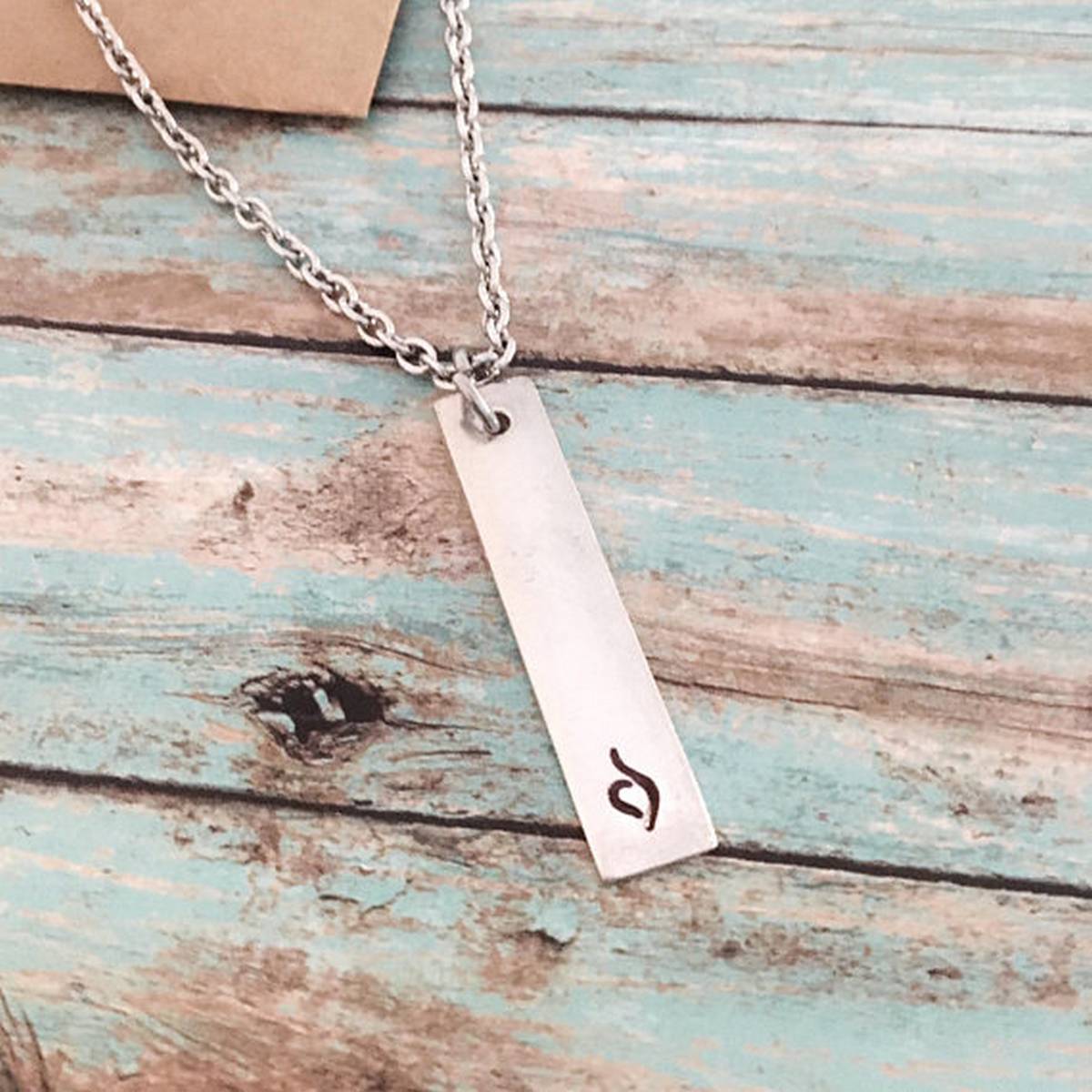 【VisioN Shop】Eating Disorder Awareness Recovery Symbol Stainless Steel Pendant Mental Health Necklace Women