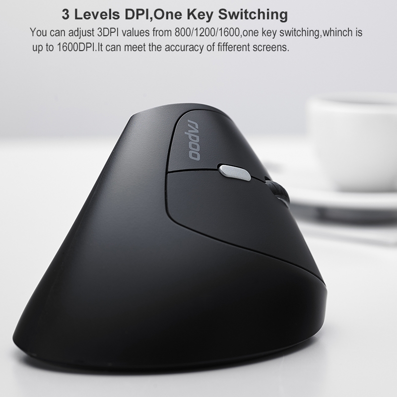 (Ready Now)Rapoo MV20 Ergonomic Wireless Silent Vertical Mouse. 