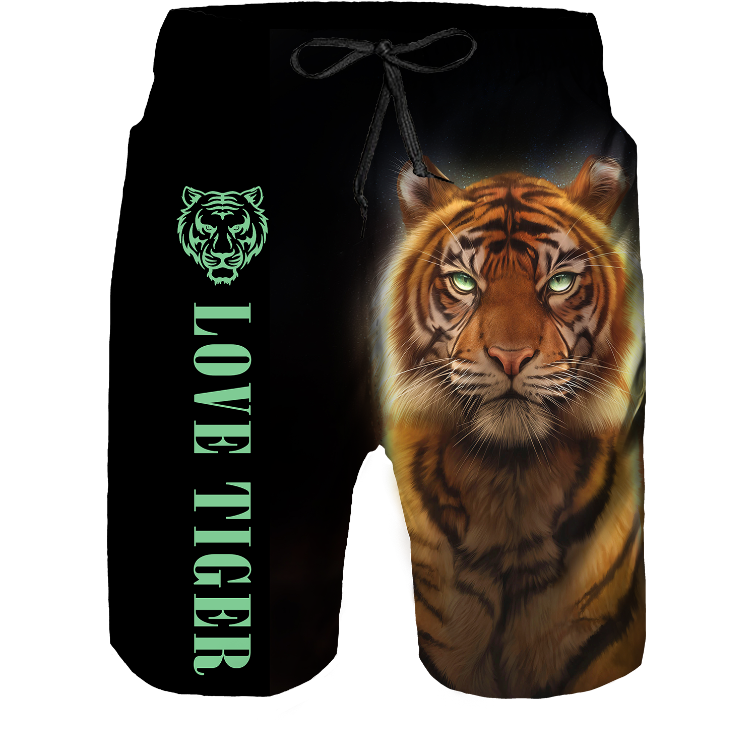 2023 Summer New Men Casual Shorts Cool Animal Print Tiger Print Pants Running Shorts Breathable Men Shorts. 