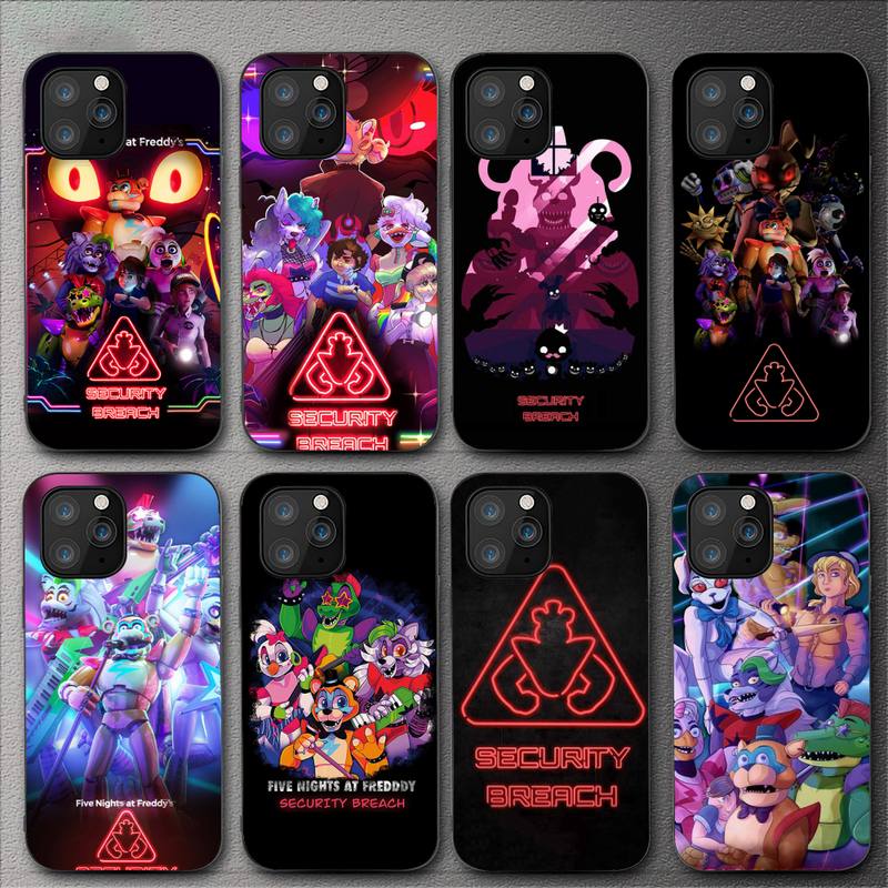 FNAF Game Security Breach Phone Case For iPhone 11 12 Mini 13 14 Pro XS Max X 8 7 Plus SE XR Shell