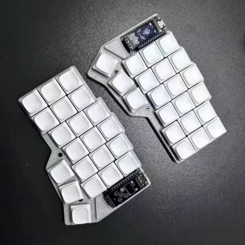 Corne 3x6 Low Profile Split Keyboards Ergonomic Custom Zmk Bluetooth Nice View Screen Choc V1 Wireless Split Mechanical Keyboard. 