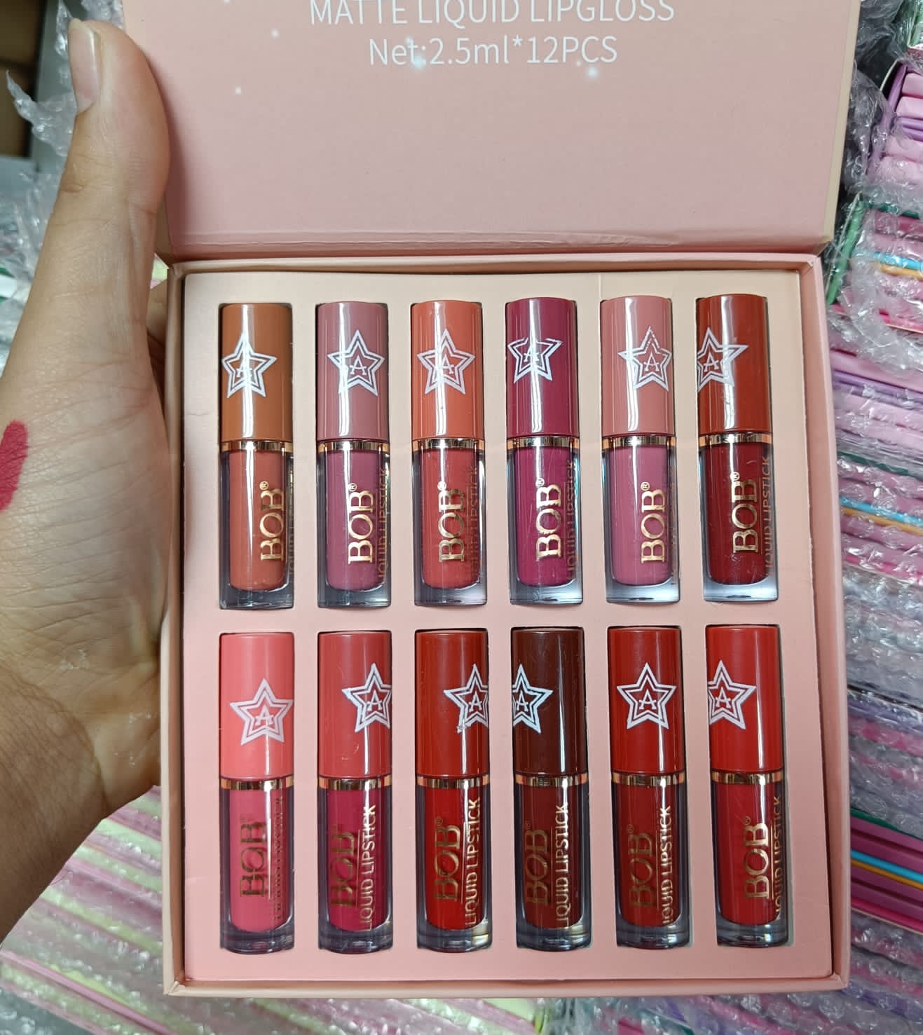 BOB Enjoy Yourself Matte Liquid 12 Color Lip Gloss Set 12 pcs. 