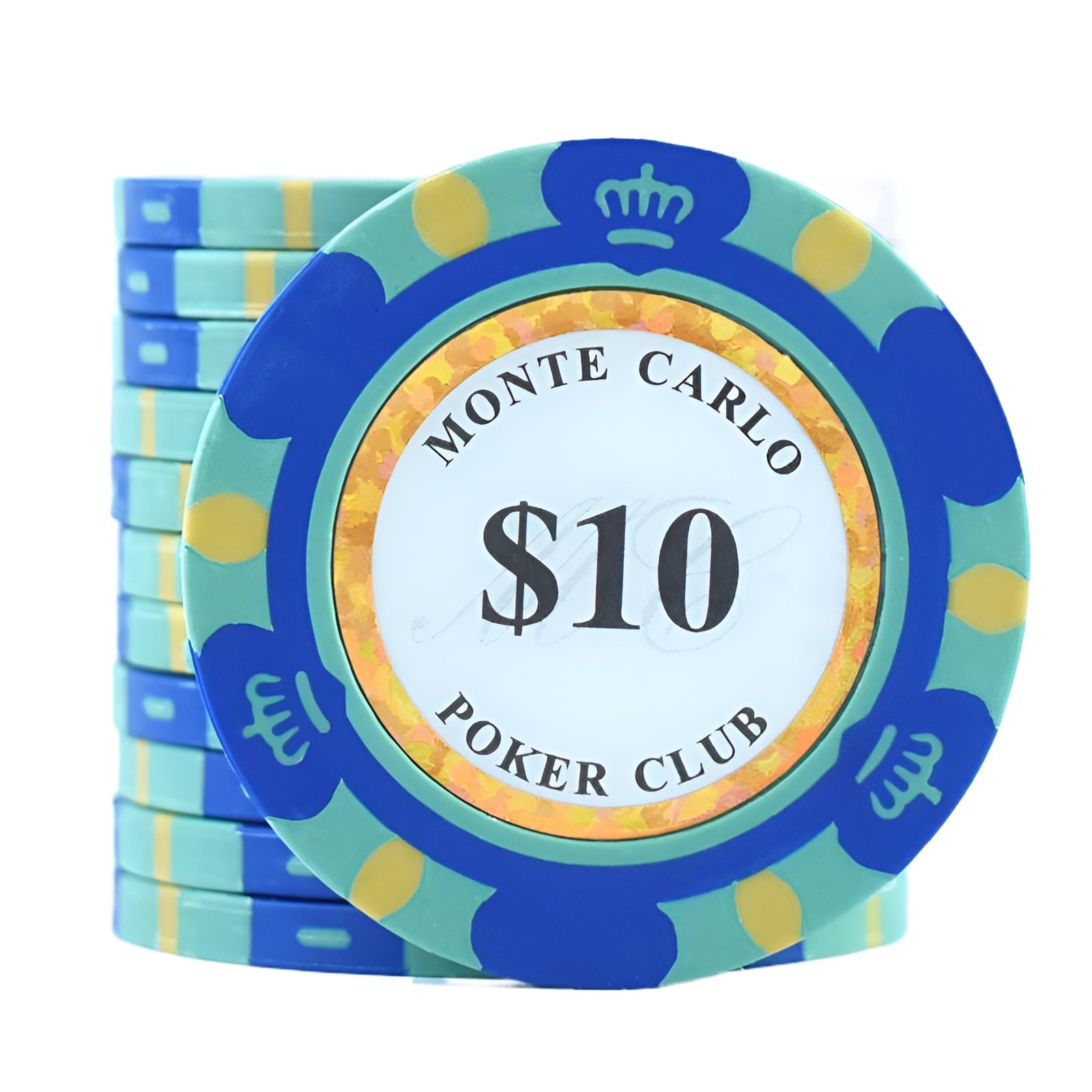 High quality clay and embedded iron sheet material make these poker chips durable and perfect for any game.. 