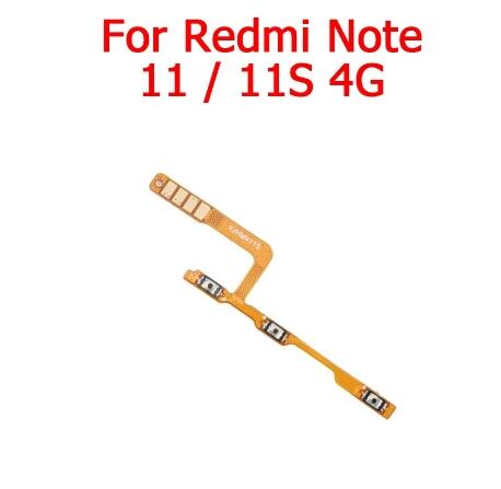 For Xiaomi Redmi Note 9 9s10 11 11s  11T  Pro 4G 5G Switch Power on off Volume button key Flex Cable Repair Parts. 