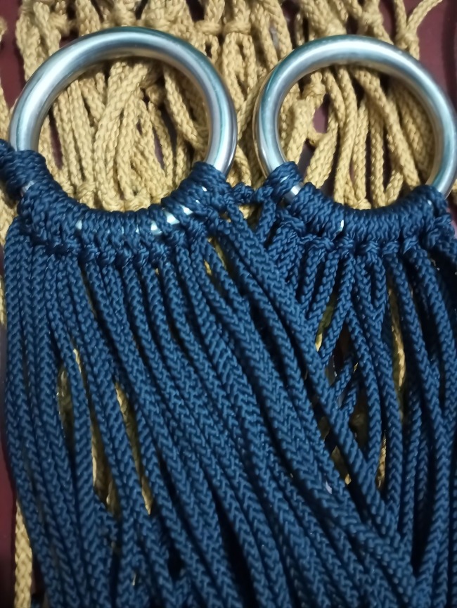 Swing Chair Dolna with SS Rings – Bengali-Style Garden/Balcony Decor | Handmade Dulna | Hanging Rope Bed Swing | Rattan Dolna for All. 