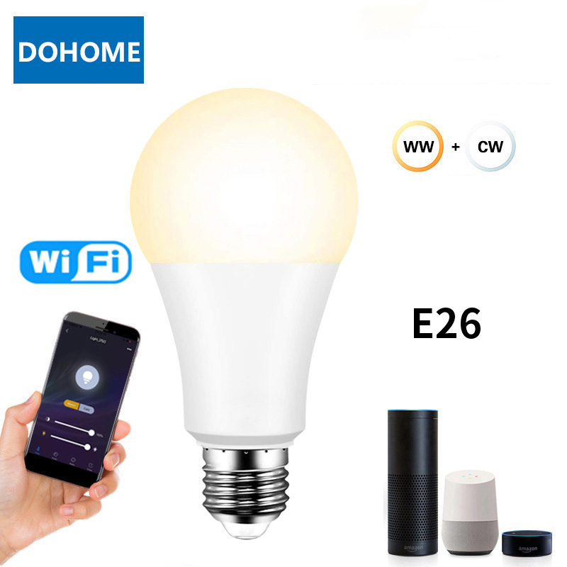 E27 B22 E26 Wifi Smart Bulb Supports Alexa Google Voice Control Ww Cw