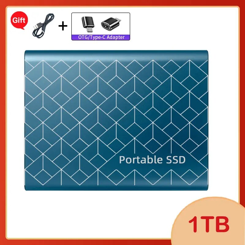 Original 2tb external hard drive 1TB portable external SSD Mini Hard Disks High-speed Drive External Solid State Hard Drive. 