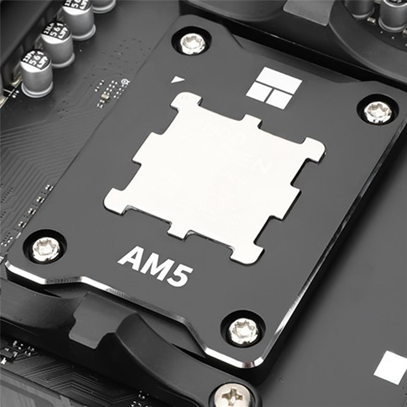 For AMD- RED AM5 CPU Mounting Frames Multi-Functional Convenient Practical Portable Cooling Chassis, Black Easy Install. 