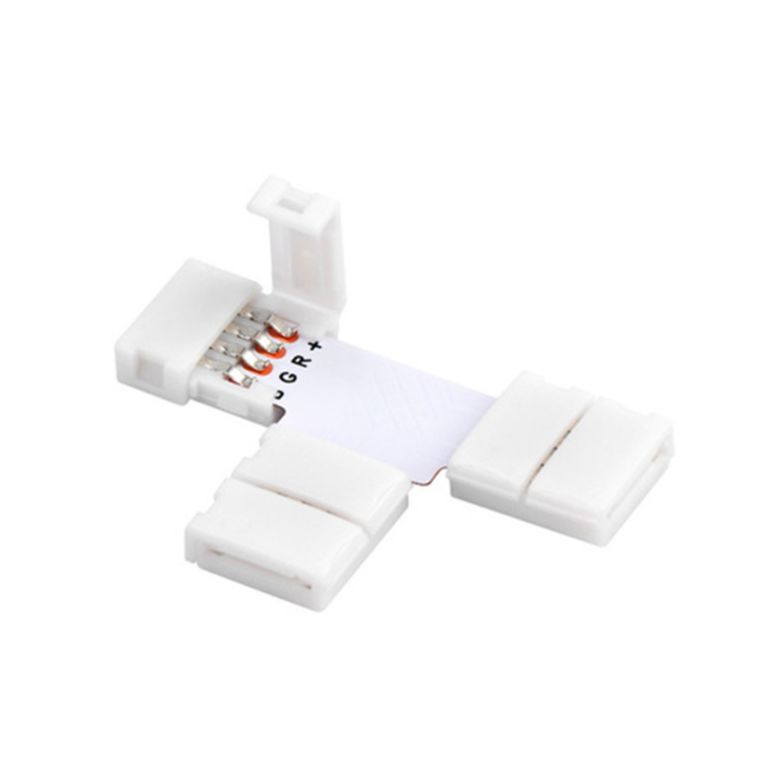 RGB LED Strip 4 Pin 1 to 2 3 4 way Female Connector and Splitter L Shaped T Shaped for RGB SMD5050 LED Strips. 