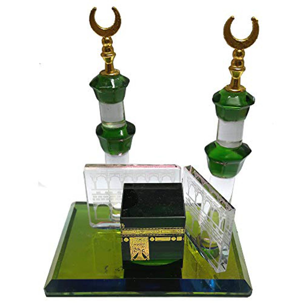 Crystal Glass Kaba Sharif Statue  Haram Sharif  Makkah Sharif  Mecca Sharif  Bakkah Sharif  Glass Multicolor Crystal Kaba, Muslim Religious Gift/Corporate Gift/Religious Showpiece