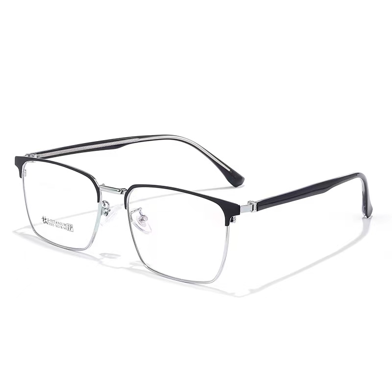56mm Large size widened big face Fat Glasses frame Business men's titanium alloy glasses myopia frame32005. 