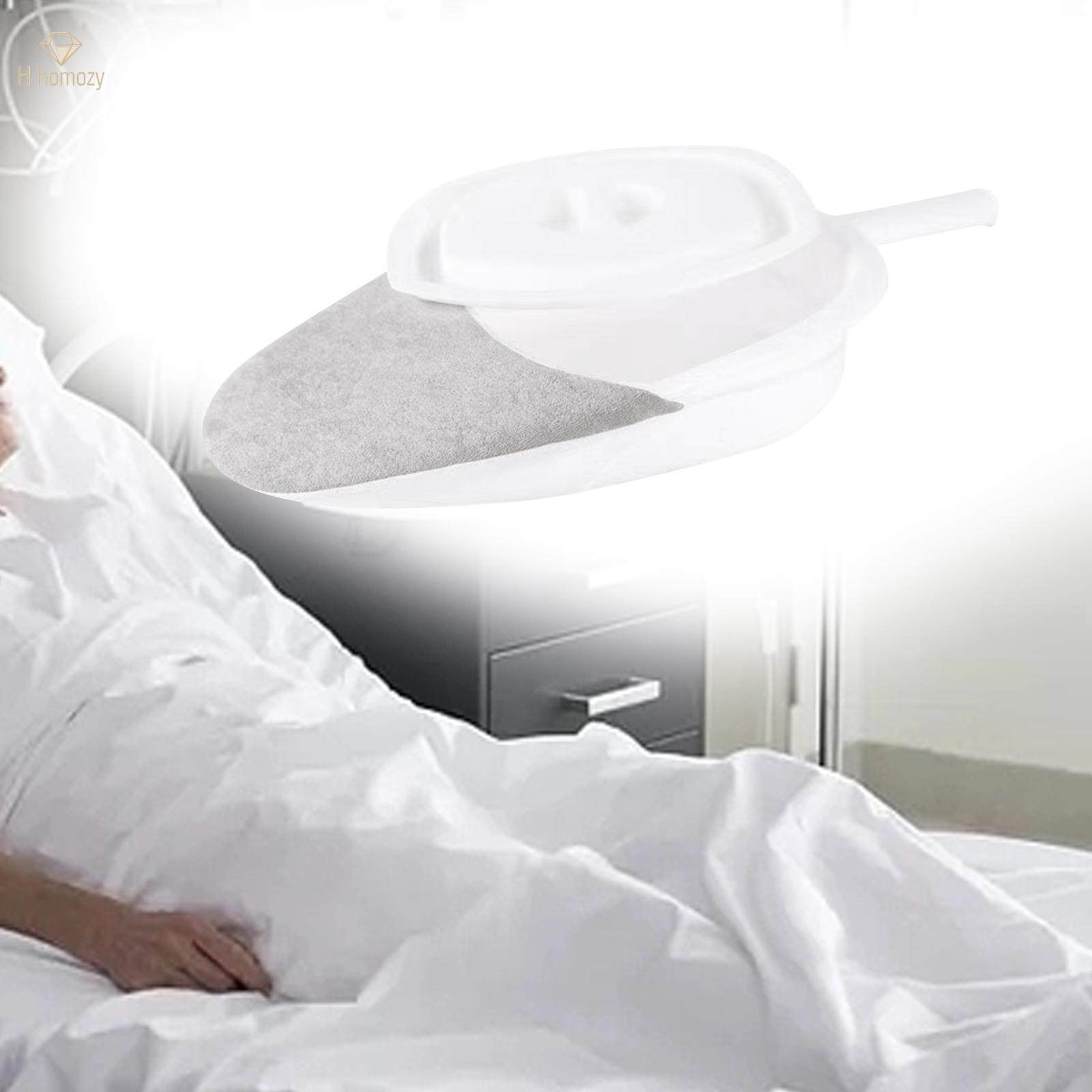 Portable Bedpan with Handle Durable Home Use Smooth Bed Pans for Elderly Men. 