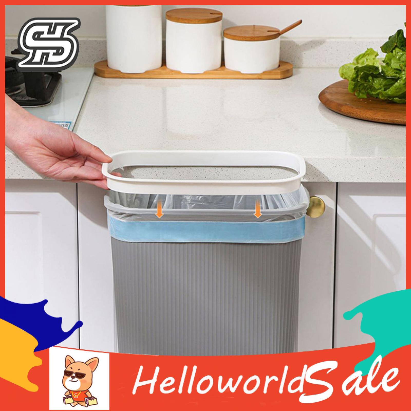 HelloWorld Trash Bin Large Capacity Wall Mounted Garbage Storage Bucket. 