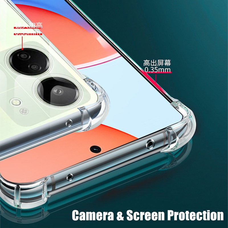 Redmi 13C Phone Case For Redmi 12C 10C Silicone Transparent Shockproof Soft Cover. 