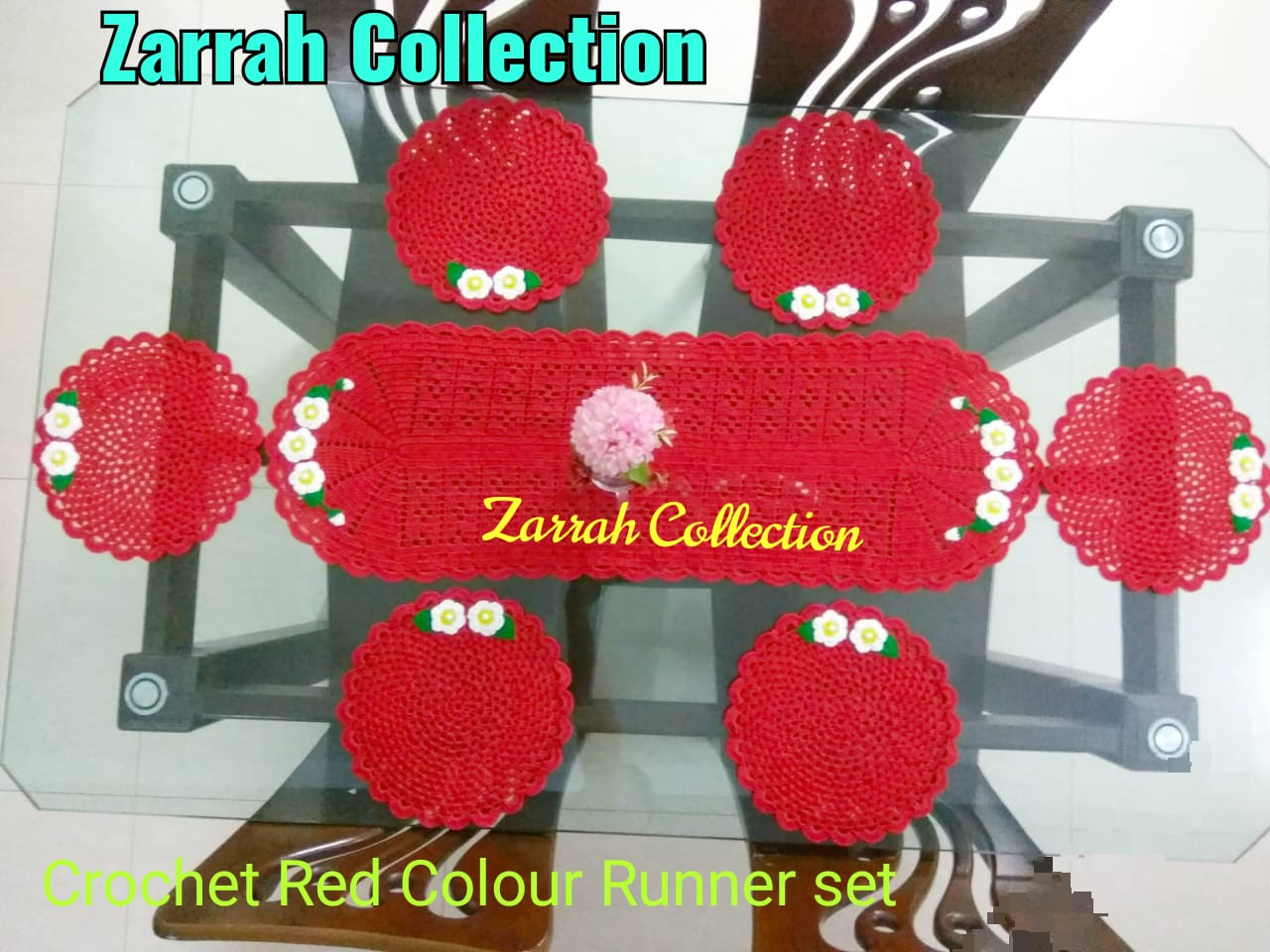 AWESOME & UNIQUE DESIGN CROCHET DOILY AROUND 11 INC PLUS PER PIECE. 