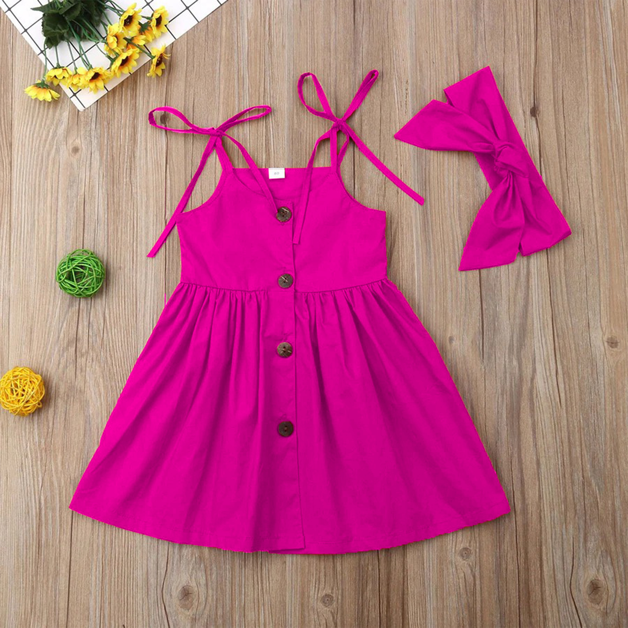 Beautiful frock with Ribbon sleeves for 6month to 5yrs baby girl, in 6 different color.. 