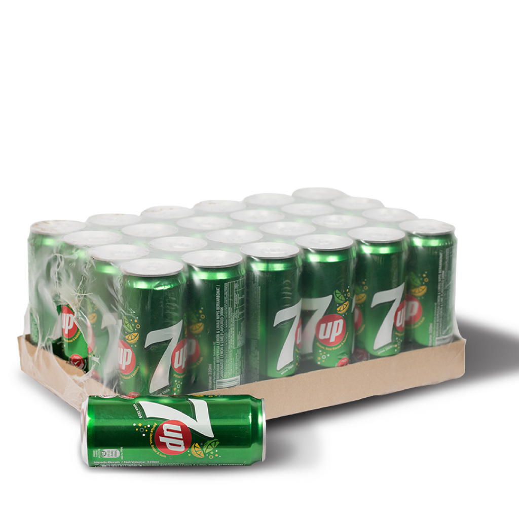 7up Can Soft drinks 24 pieces - Full Case 330ml. 
