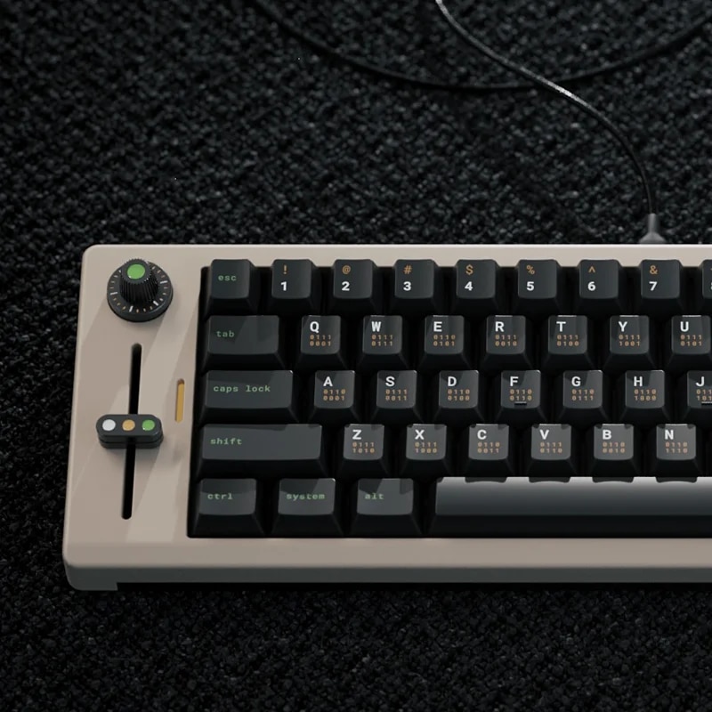 qpbt Terminal Keycaps Cherry Profile PBT Dye Sublimation Mechanical Keyboard Keycap For MX Switch ISO Enter 61/64/75/84/87/980. 