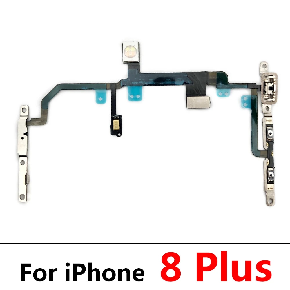 New Power Flex Cable For IPhone 7 8 Plus X XR XS Max Mute Volume Switch On Off Button Key Replacement Parts. 