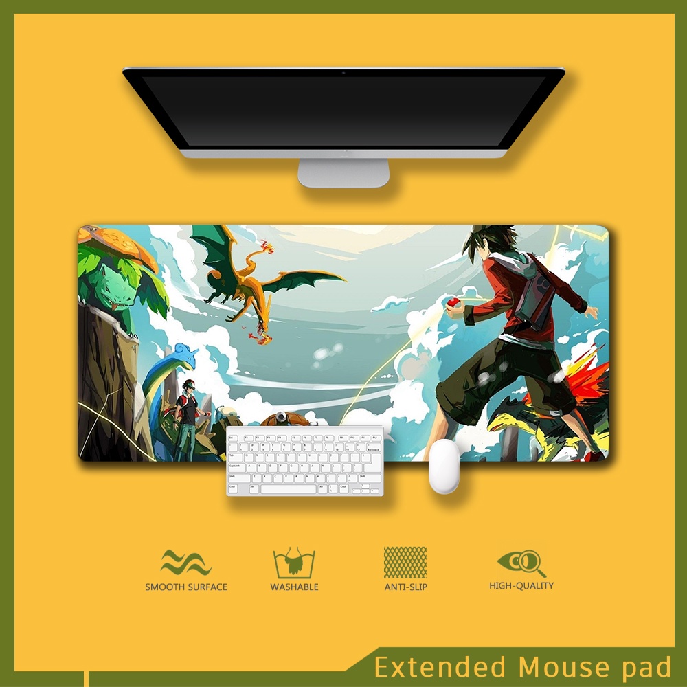 Pokemon mouse pad extended cute Mousepad large Gaming mouse pad Anime Keyboard pad Mouse mat Desk pad mousepads. 