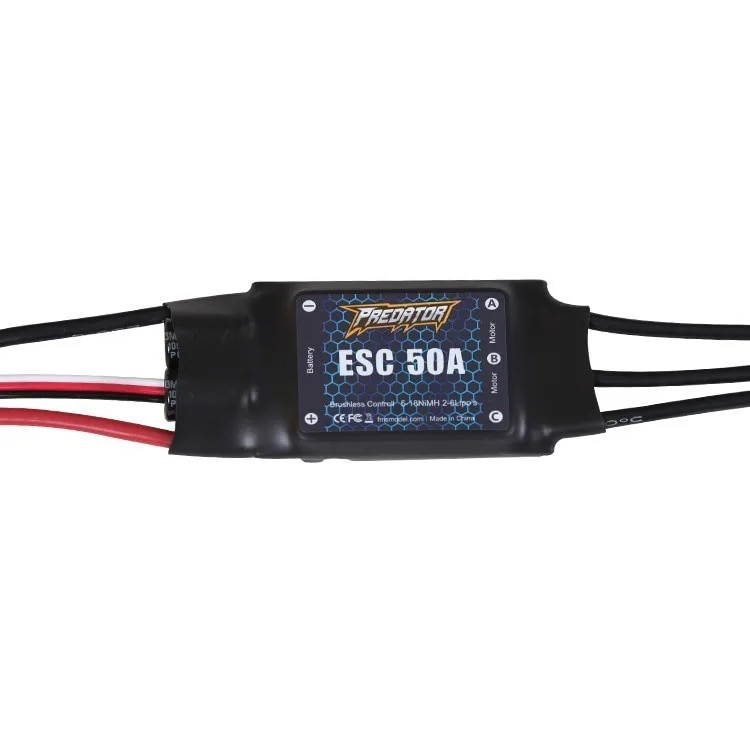 FMS Predator ESC 30A 40A 50A 60A 80A 100A Speed Controller Brushless with XT60 Plug for RC Airplane Model Plane Spare Parts. 
