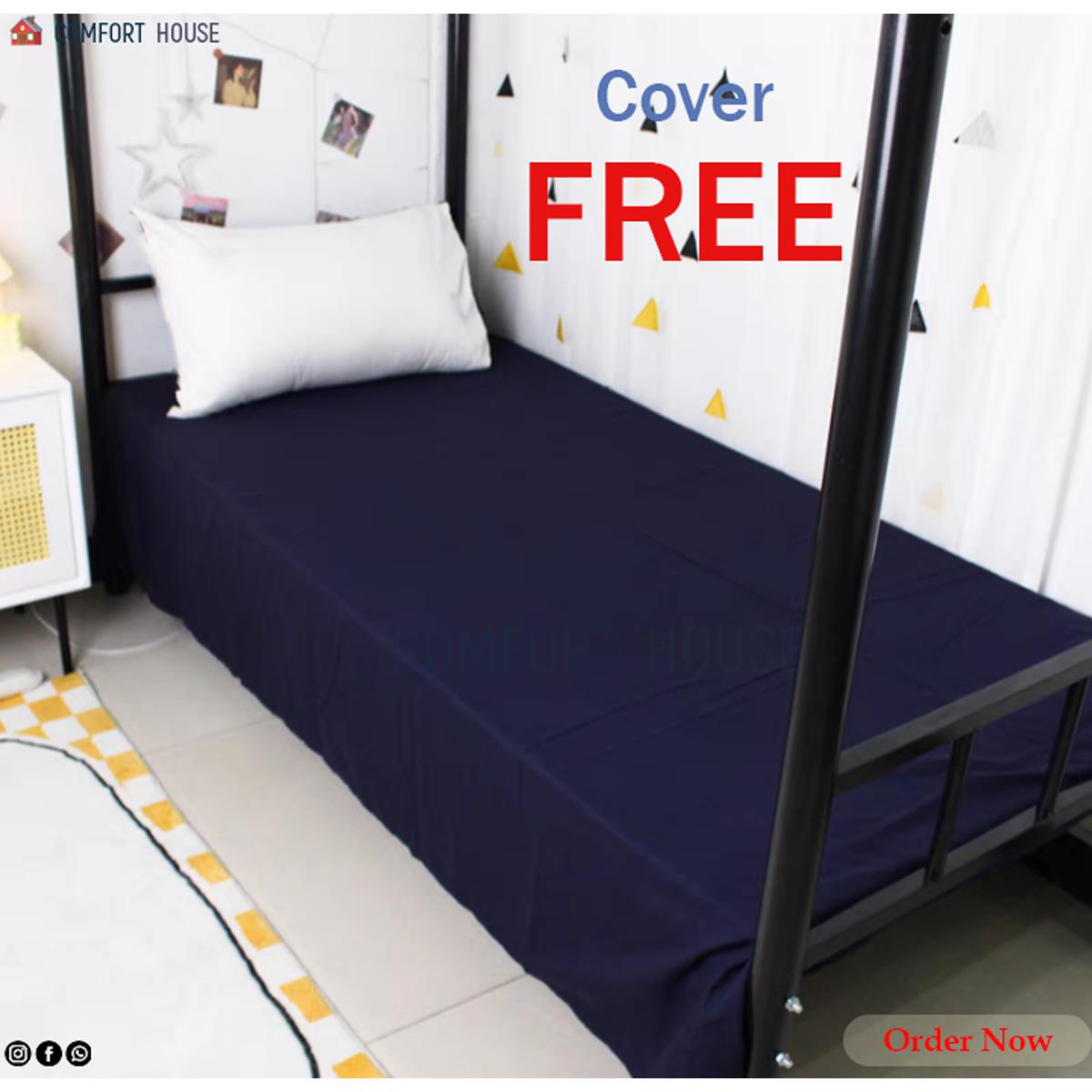Single Size Solid Colour Bed Sheet For Hostel