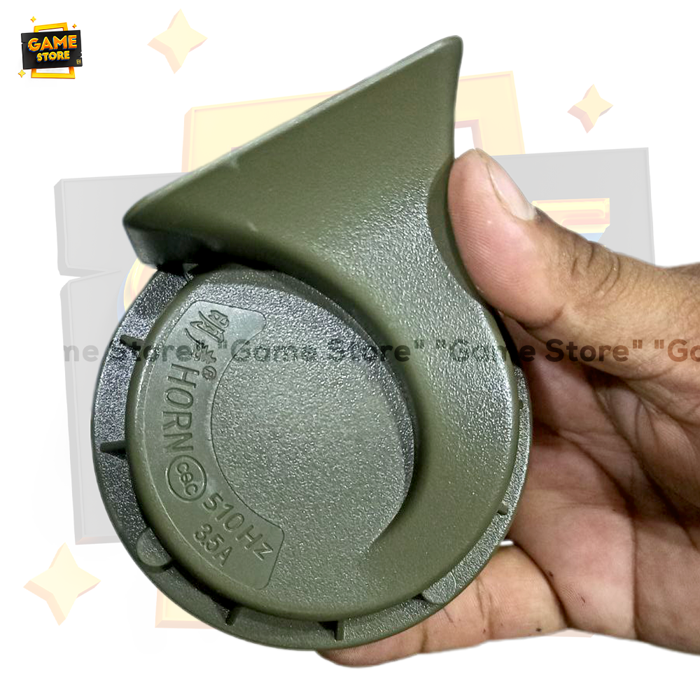 Water Resistant Loud Electromagnetic Snail Horn for Bike Motorcycle Car 2 Pcs POP Horn with Clumps 60-65dB 12V 410Hz-510Hz KPLUS (8+8 cm)
