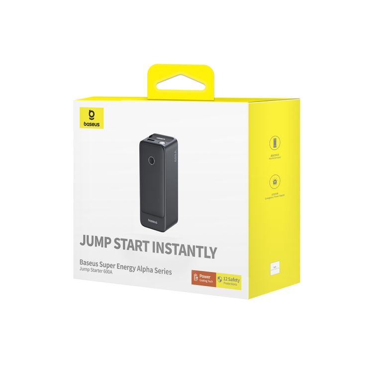 Baseus CH006 Super Energy Alpha Car Jump Starter 600A(Black) - 3