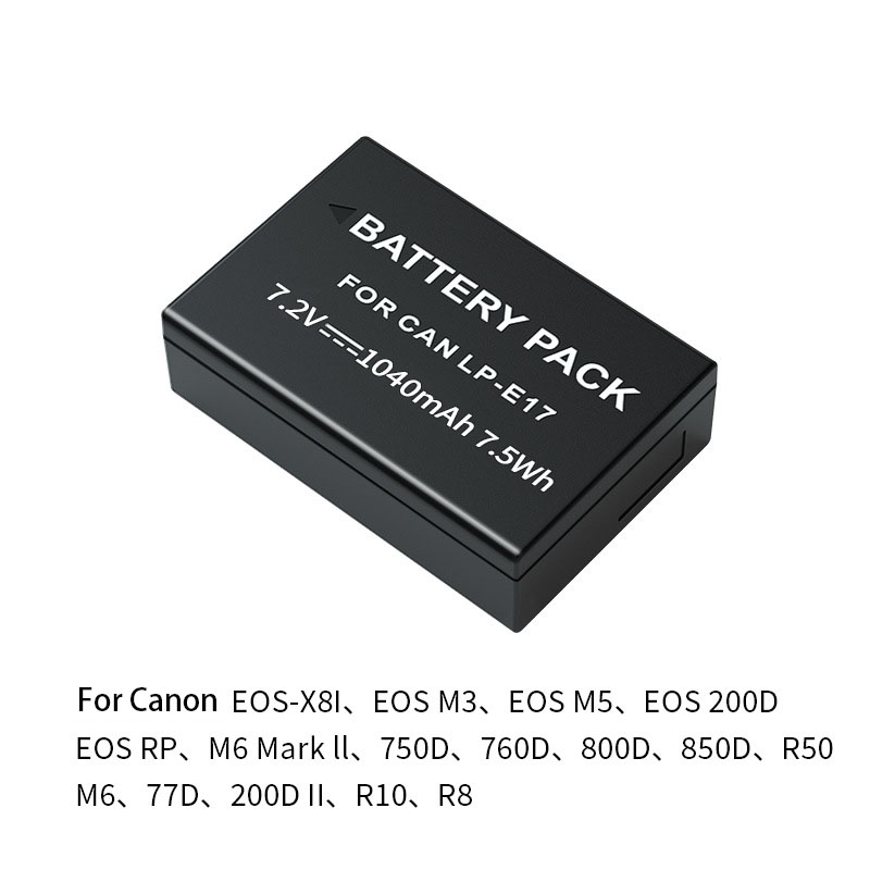 Original LP-E17 Battery 1040mAh Rechargeable Batteries For Canon LPE17 EOS RP 200D 250D M3 M5 M6 750D T6i T6s 800D 8000D Camera. 