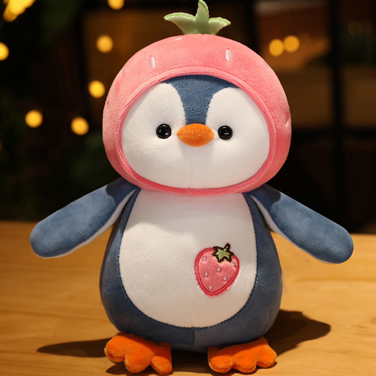 Penguin Pillow Lovely Expression Penguin Doll Pillow Plush Toy. 