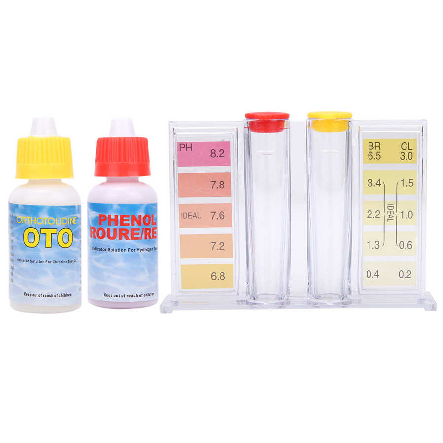 PH Chlorine Water Quality Test Kit Swimming Pool Tester Water Testing Box. 