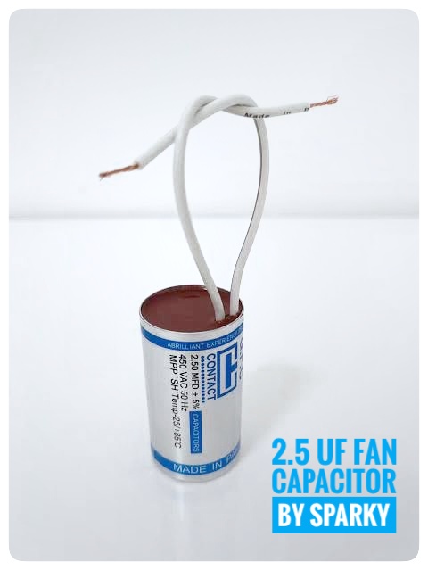 GFC CAPACITOR 2.5UF FAN CAPACITOR BY SPARKY