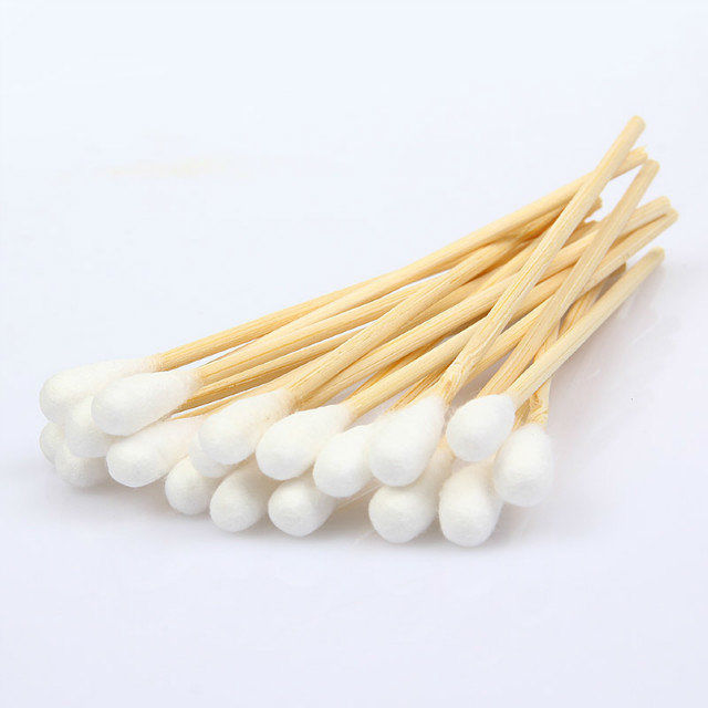 【Hey my home】10cm Swabs Extra Long Wood Handle Applicator Q-tip. 
