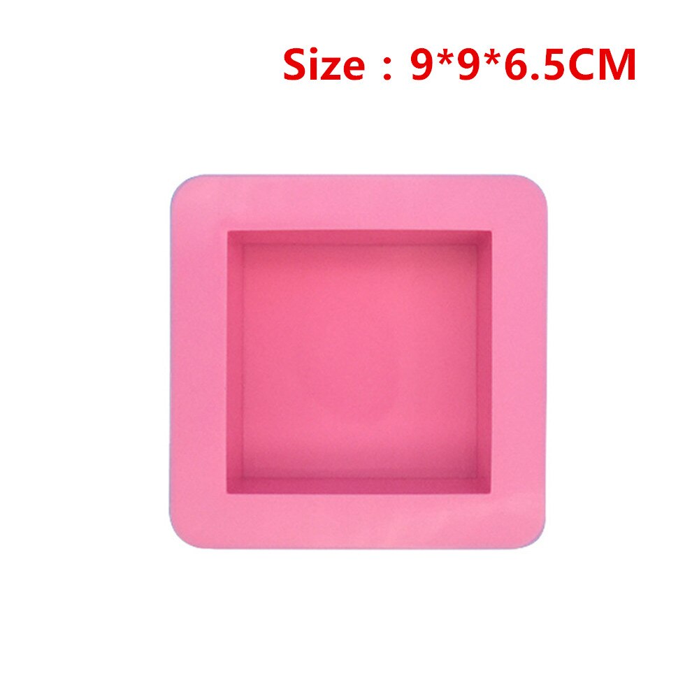 【happy one】Cube Square Soap Candle Cake Jello Lotion Bar Silicone Mold. 